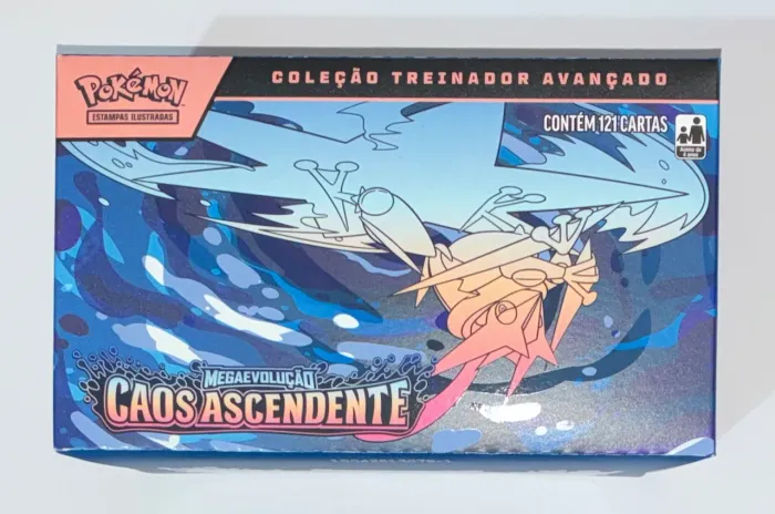 Pokémon TCG Coleção Treinador Avançado ETB Caos Ascendente produto oficial lacrado