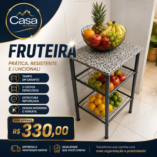 Fruteira Tampo de granito