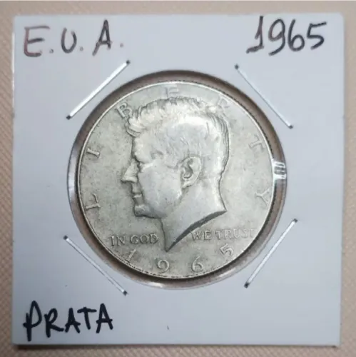 Moeda de prata , americana 1965 muito boa