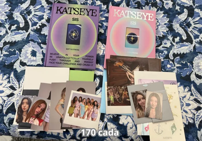 Set álbuns katseye + photocards e lightstick