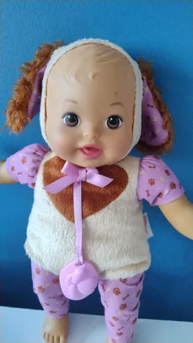 Boneca Little Mommy fantasia cachorrinho 
