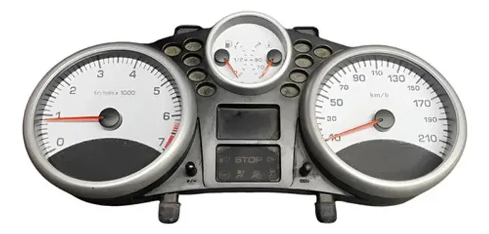 Painel Velocimetro Instrumentos Peugeot 206 / 2006 2007 2008 Branco