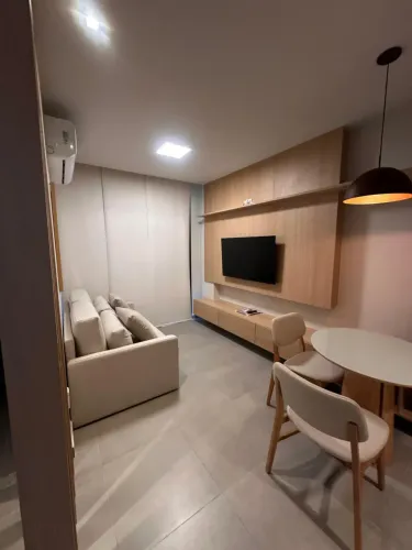 NoMar Eco Living | 1 Quarto Mobiliado com Jardim Privativo à Beira-Mar