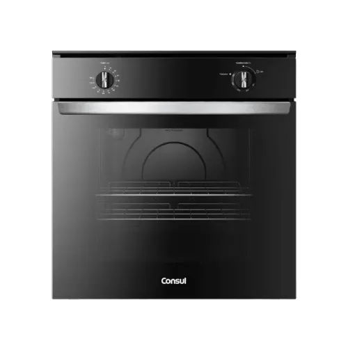 Forno de Embutir a Gás Consul 78 Litros Preto com Grill 220v - COA84CE
