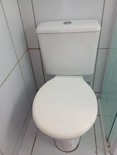 Vaso sanitário com tampa almofadada