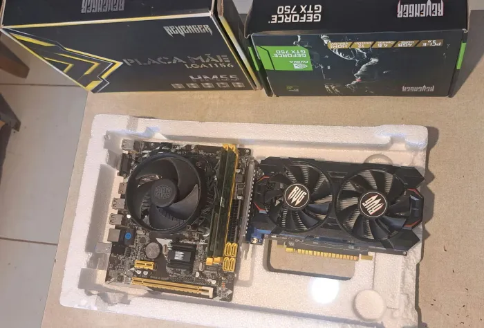 Kit  ddr3 com placa de video e periféricos 