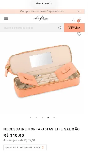 Necessarie porta joias Vivara