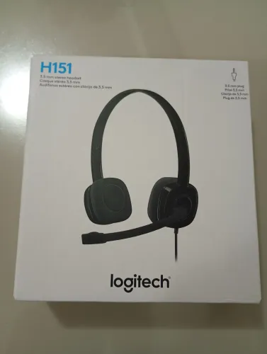 Fone Headset Logitech H151 - Lacrado na Caixa.