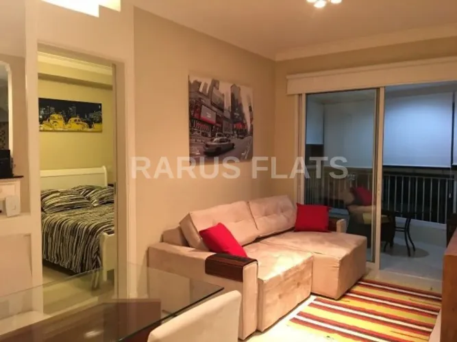 Flat para locação no Brooklin - Edifício Mandarim - Cód. LBN07331