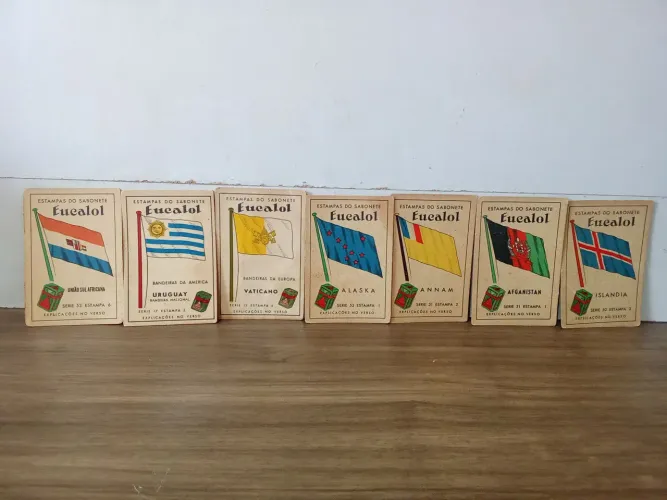 card sabonete eucalol Bandeiras 7 cards