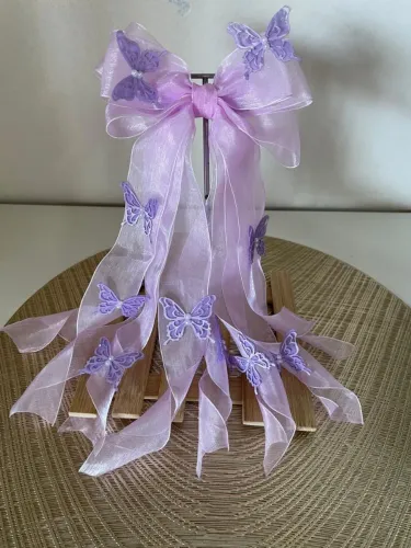 Laço organza de Cabelo