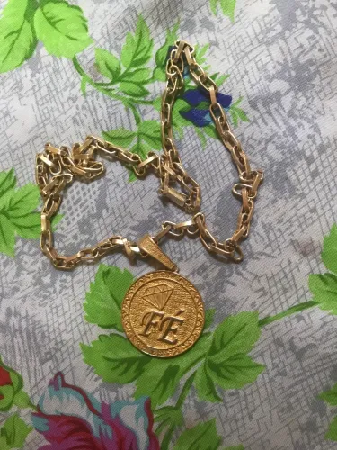 Cordão Cartier moeda antiga