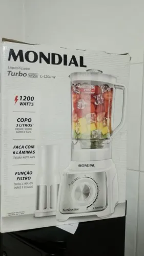 Liquidificador Mondial Turbo Inox - 12 Velocidades | Novo na Caixa