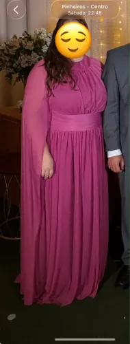 Vestido de Festa Fúcsia/Rosa