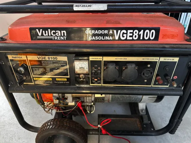 Gerador à gasolina Vulcan VGE8100