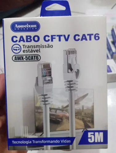 Cabo RJ45 CAT 6 de 5 Metros