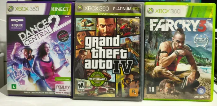 3 JOGOS ORIGINAIS DE XBOX 360 ( RESERVADO )