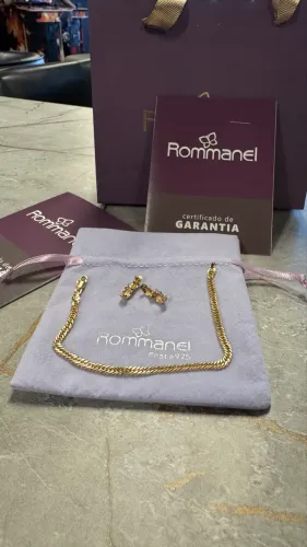 Kit Rommanel Original - Brinco + Pulseira 18k (Estado de Loja)