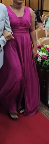 Vestido de madrinha - cor fúcsia