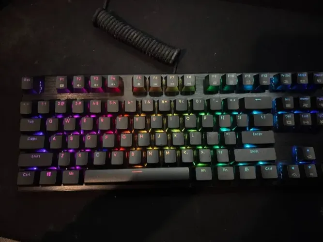 Teclado Gamer Blitzwolf Bw-kb2 Tkl Rgb Gateron Óptico Verde