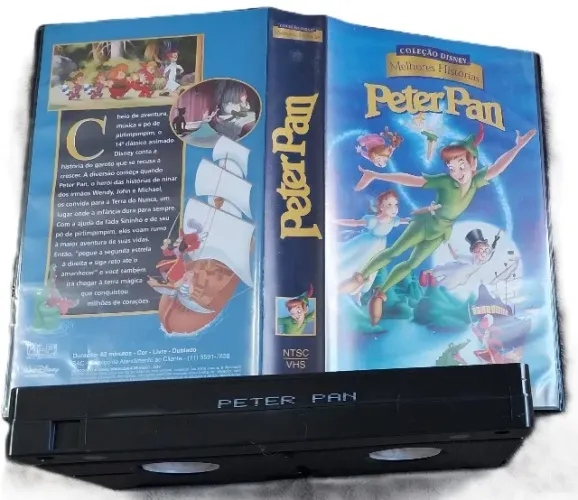 vhs original peter pan - coleção Disney melhores histórias (no estado)