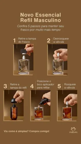 REFIL DEO PARFUM ESSENCIAL TRADICIONAL MASCULINO