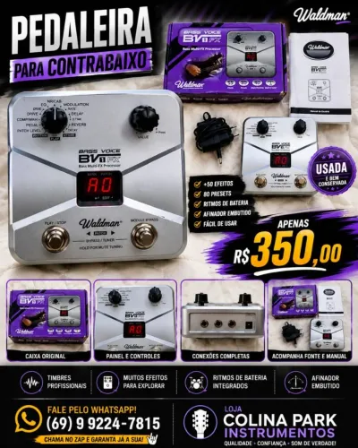 Pedaleira Waldman Contrabaixo
