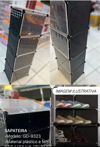 Sapateira Plástico e ferro