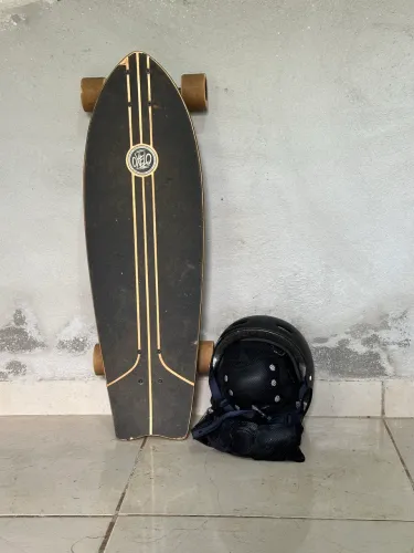 Kit OXELO Skate Longboard Street + equipamentos de PROTEÇÃO