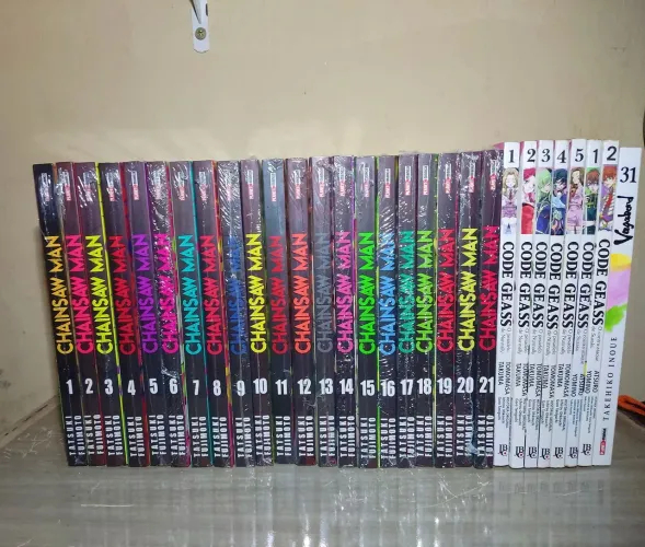 Mangá Chainsaw Man + Code Geass + Vagabond