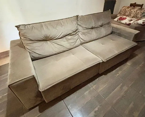 Sofá retrátil 3 lugares 