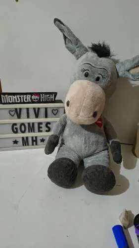 Pelúcia mãe e filho Nestlé Burro somente a mãe