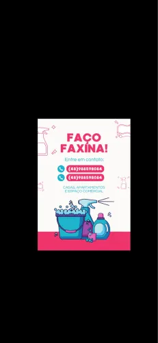 Faço faxina 