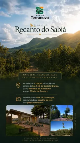 Terreno em Mairinque com acesso pelos km 54B e 68