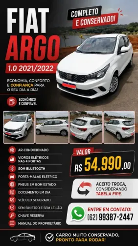 Fiat Argo 1.0 6V Flex. 2022