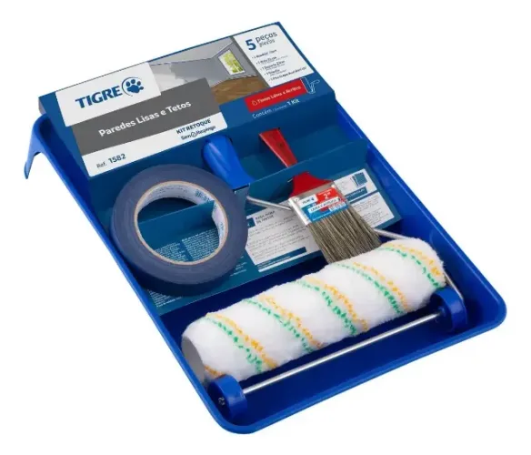 Kit Pintura 5 Peças Anti Respingo 1582 Tigre