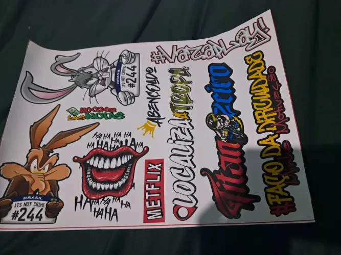 Cartelas adesivos G