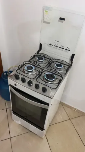 Fogão Brastemp funciona tudo! Entrego