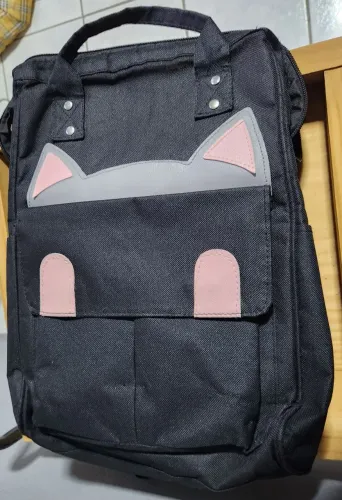 Mochila Gatinho Preto