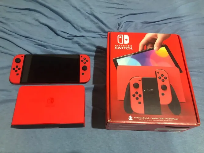 Nintendo Switch OLED Red Edition + Caixa