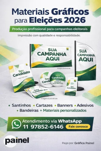 Materiais Gráficos para Eleições 2026 - Impressão Profissional