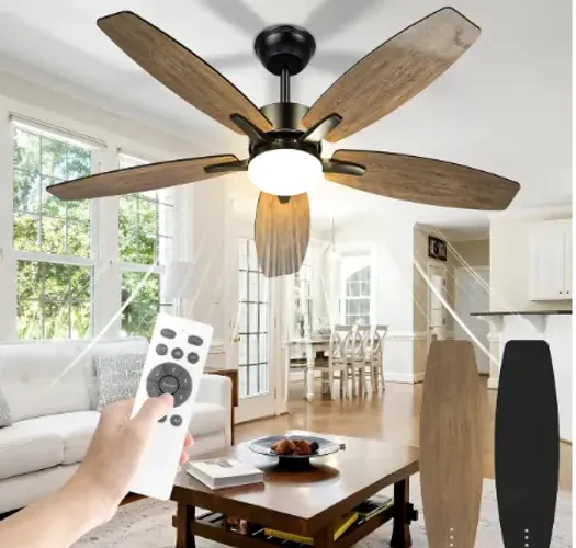 Ventilador de teto com controle remoto luz de led e 6 velocidade NOVO