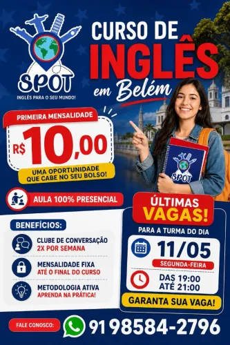Curso de inglês presencial