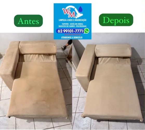 Lavagem a seco de sofá , cadeiras , tapetes etc
