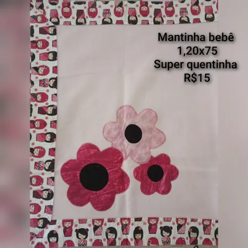 Mantinha bebê menina 