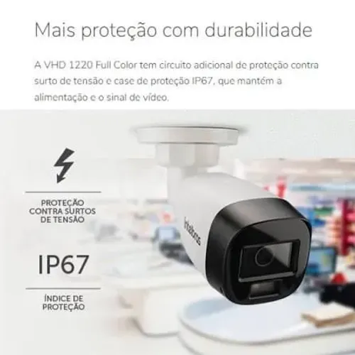Kit Profissional Intelbras Full HD 1080p - Sistema Completo (Câmeras + Fontes + Baluns)