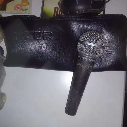 MICROFONE SHURE M-58, ORIGINAL, COMPRADO NOS EUA, R$450,00
