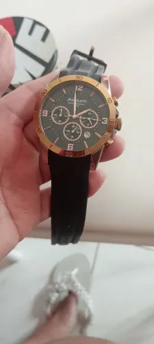 Relógio masculino da marca akium pulseira preta muito lindo!