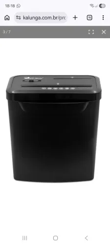 Fragmentadora de papel 8 folhas em partículas / CD / Cartão com cesto 110v C800 App-tech C
