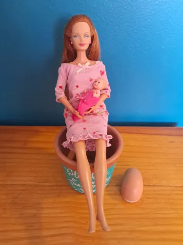 Barbie Midge grávida Happy Family completa original Mattel com barriga e bebê